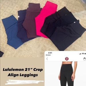 Lululemon align 21” crop leggings